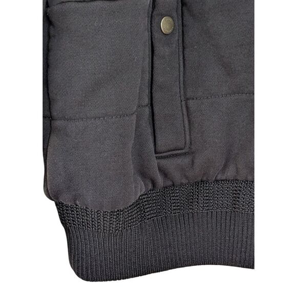 Boss Hugo Boss Men's M Black Mixed Media Hybrid Hooded Jacket - Picture 7 of 9